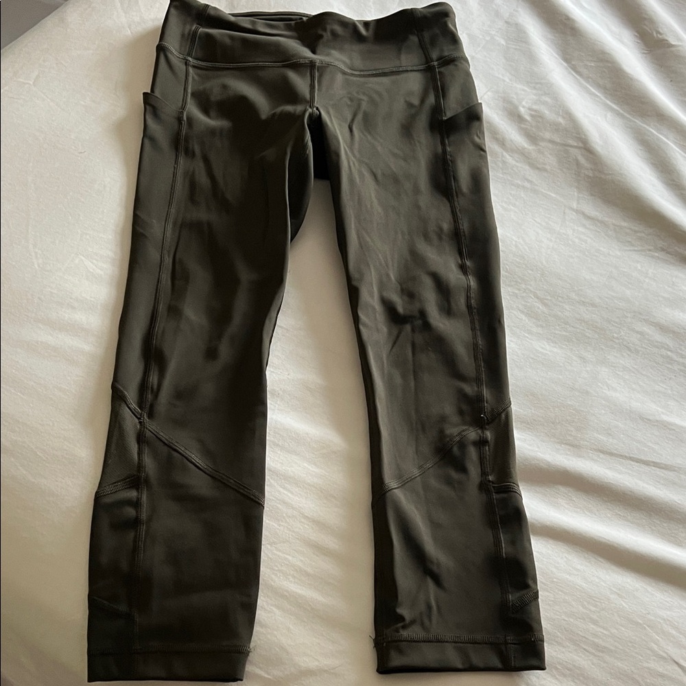 Olive green Lululemon Leggings